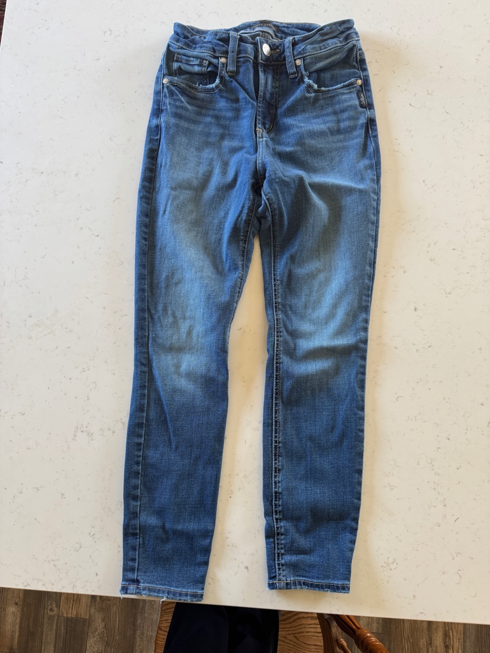 Women’s Skinny Silver Avery Jeans 26x27